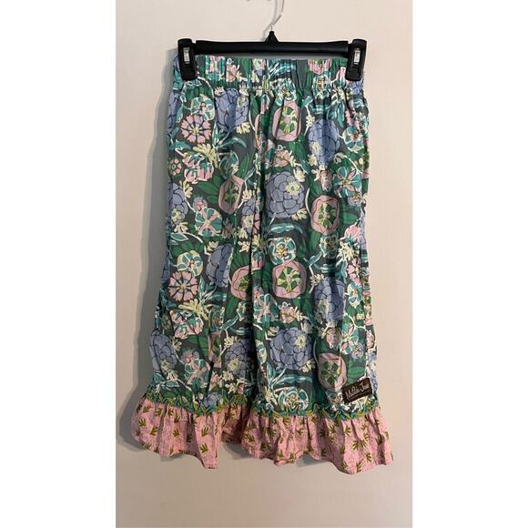 Matilda Jane Robin Ruffles Floral Pants Girls 12 - Picture 1 of 8